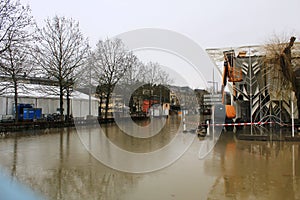 Flood in Remich, Luxembourg