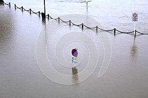 Flood in Remich, Luxembourg