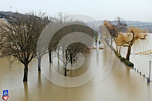 Flood in Remich, Luxembourg