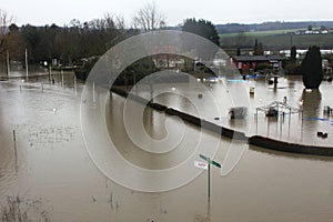 Flood in Remich, Luxembourg