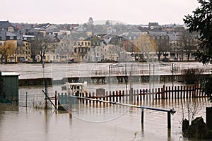 Flood in Remich, Luxembourg