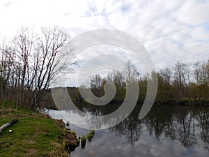 The Oredezh river and its banks. photo