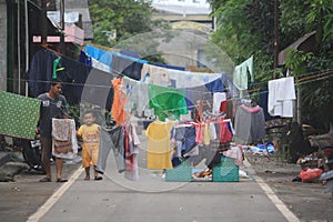 Flood Victims Expose Furniture