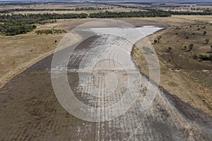 Flood waters from the  Condamine river. photo