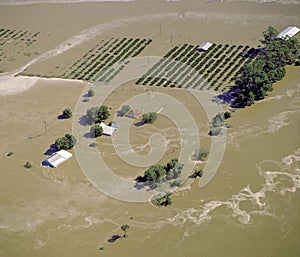 Flood waters from the Hawkesbury river