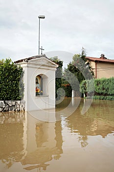 Flooded Christian chapel