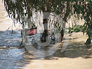 Flooded Construction Site