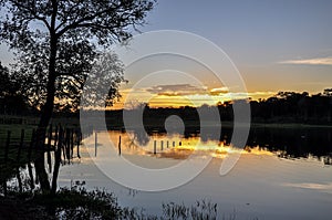 Flooded farm, Mato Grosso do Sul (Brazil)