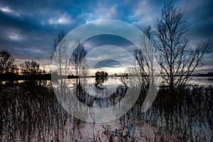 Flooded fields in Fenland
