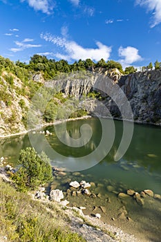 Zatopená bývalá baňa pri Benatine, Košický kraj, Slovensko