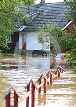 Flooded home