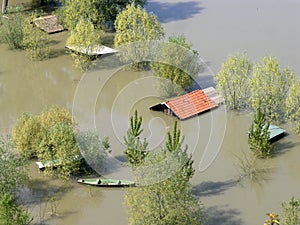 Inundado casas 