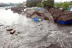 Flooded homes