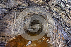 Flooded old gold mine