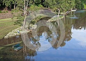 Flooded park