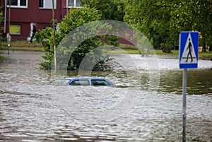 Inundado calles 