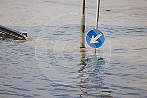 Flooded street