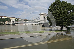 The flooding of the danube in Budapest