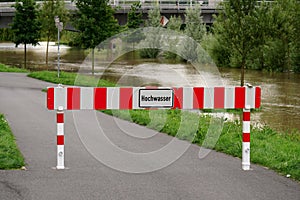 Flooding flood high water in Hannover Germany