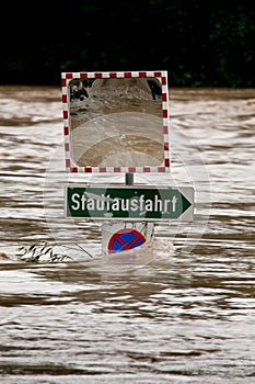 Flooding in flood after rain