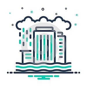 Mix icon for Flooding, deluge and flood photo