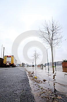 Flooding on the Rhine in Nierstein