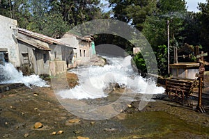 Flooding in the small village