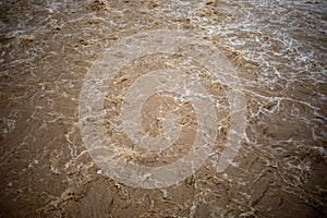 Flooding after storm - unglean water with soil comming