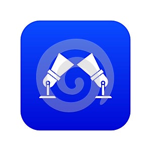 Floodlights icon digital blue