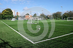 Floodlit all-weather 3G artificial grass football pitch, Meriden Community Centre, Watford