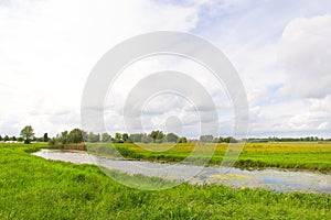 Floodplain River the IJssel in Holland