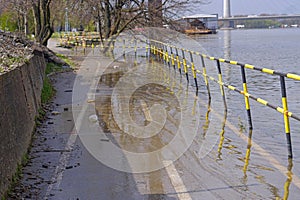 Floods bike path