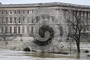 Floods in the city of Paris