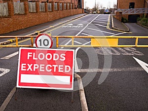 Floods Expected - Street Closed photo