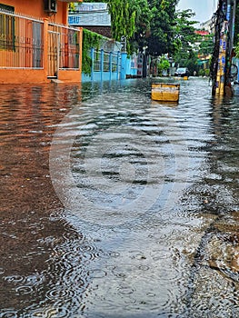 Floods in HCMC during rainy season