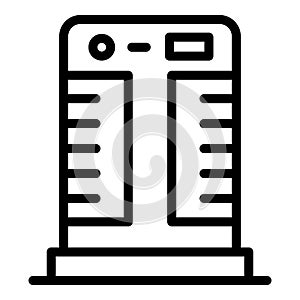 Floor air conditioner icon, outline style