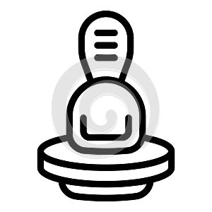 Floor automated mop icon outline vector. Cleaning service machine