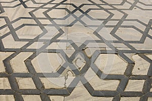 Floor of the Blue Mosque. Istanbul, Turkey.