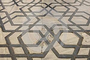 Floor of the Blue Mosque. Istanbul, Turkey.