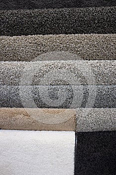 Floor carpets samples.