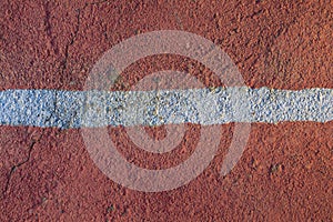 Floor of a concrete painted in an intense, vivid and saturated color