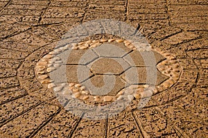 Floor design, Barid Shahi Garden, Bidar, Karnataka