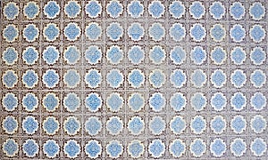 Floor with historic azulejos, lissabon city photo