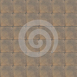 Floor home retro tiles. Beige color.