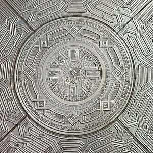 Floor. The interior of the temple of the armed forces. The main temple of the Ministry of Defense in Kubinka, Moscow region