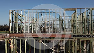 Floor Joists and timber frame two storey home