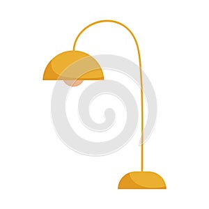 Floor lamp decoration isolated design icon white background
