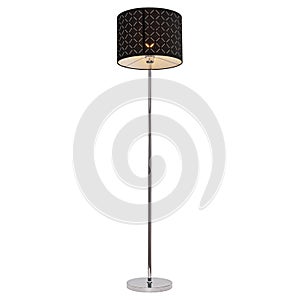 Floor lamp, isolated on white background.