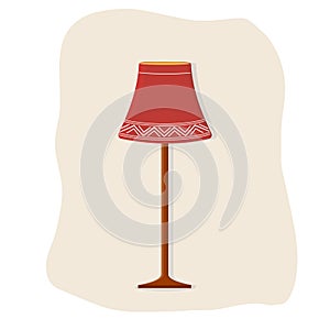 Floor lamp isolated on a white background