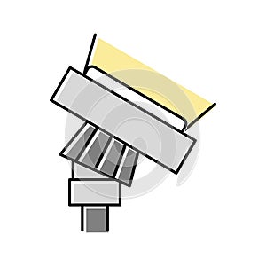 floor lamp tool lighting color icon vector illustration
